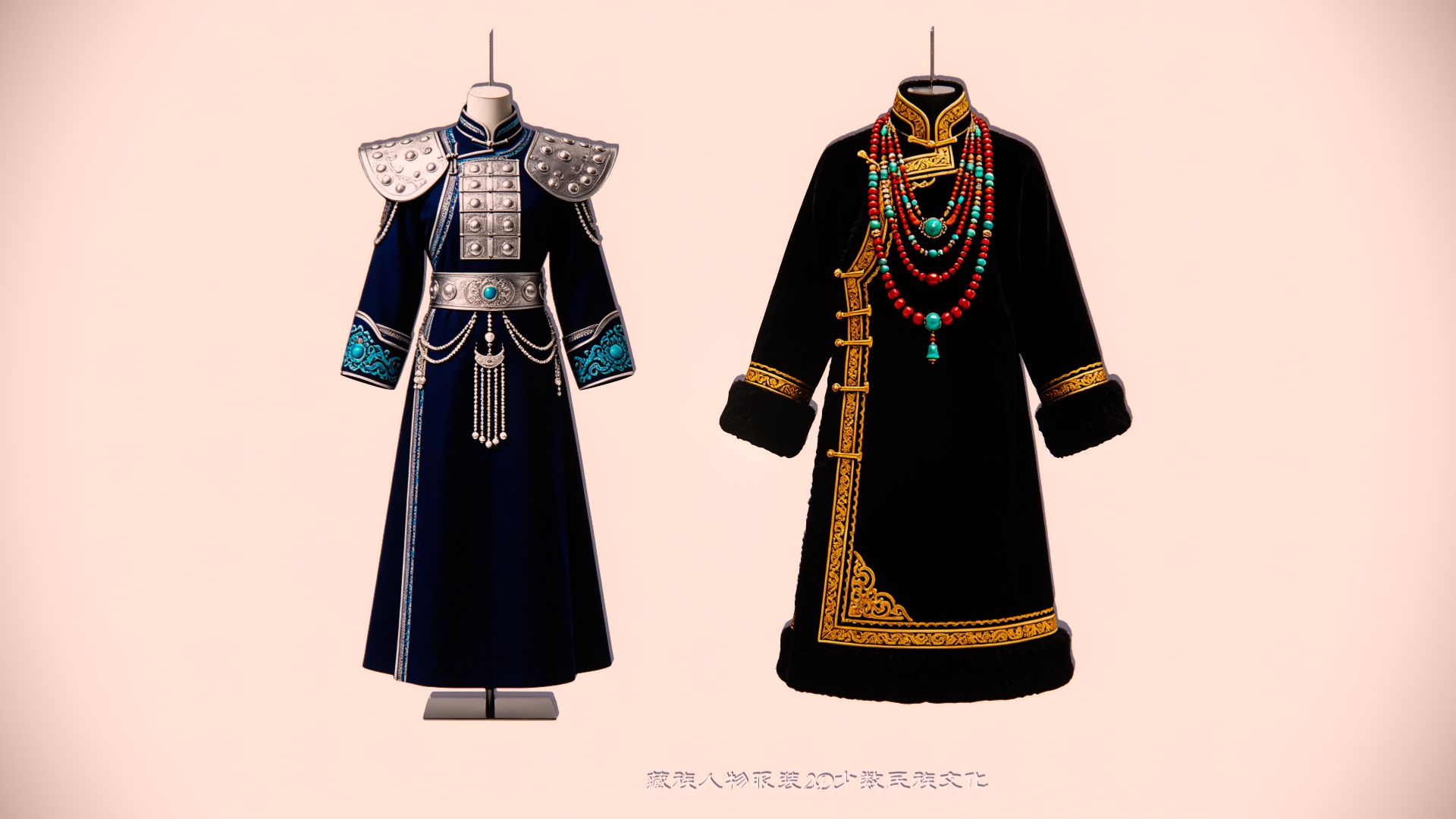 藏族人物服装2D少数民族文化