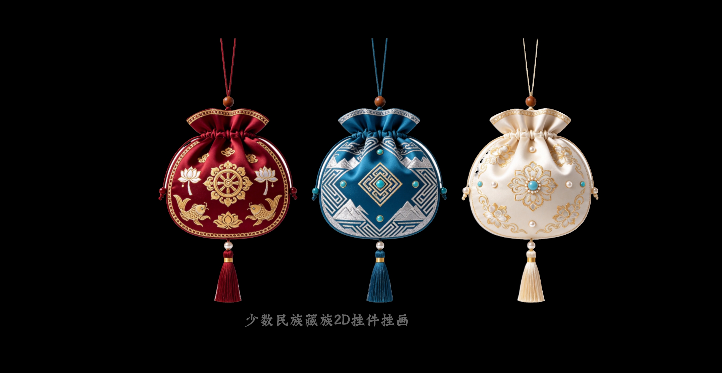 少数民2D族藏族挂件挂画