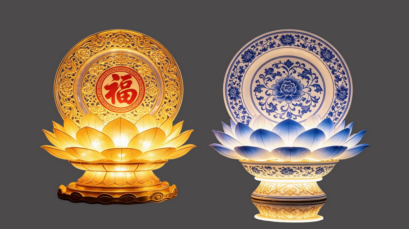 花盘艺术景观灯光免扣PNG剪影