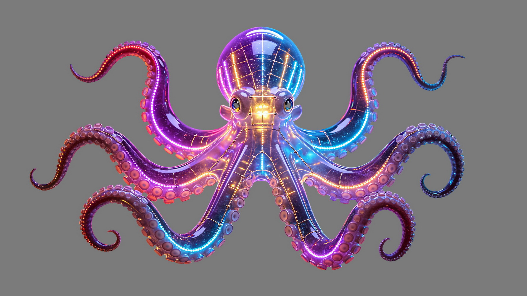 海洋动物动物夜景灯光PNG