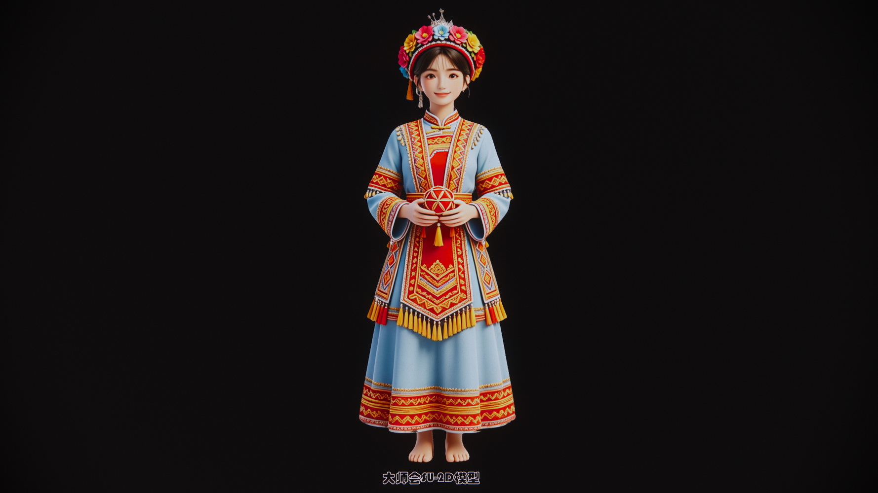 壮族人物服装形象