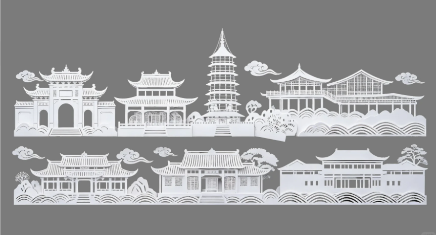 SU 模型建筑剪影有那些模型？