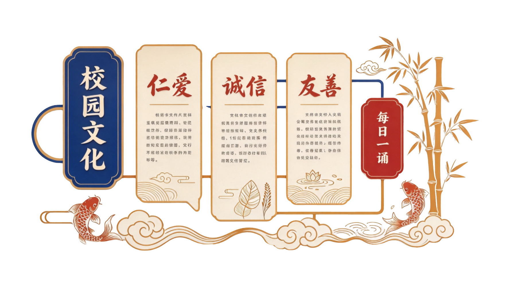 幼儿园 校园 宣传栏 文化墙 SU剪影