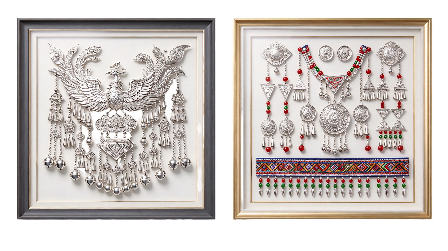 相框瑶族服装纹理首饰品 SU剪影