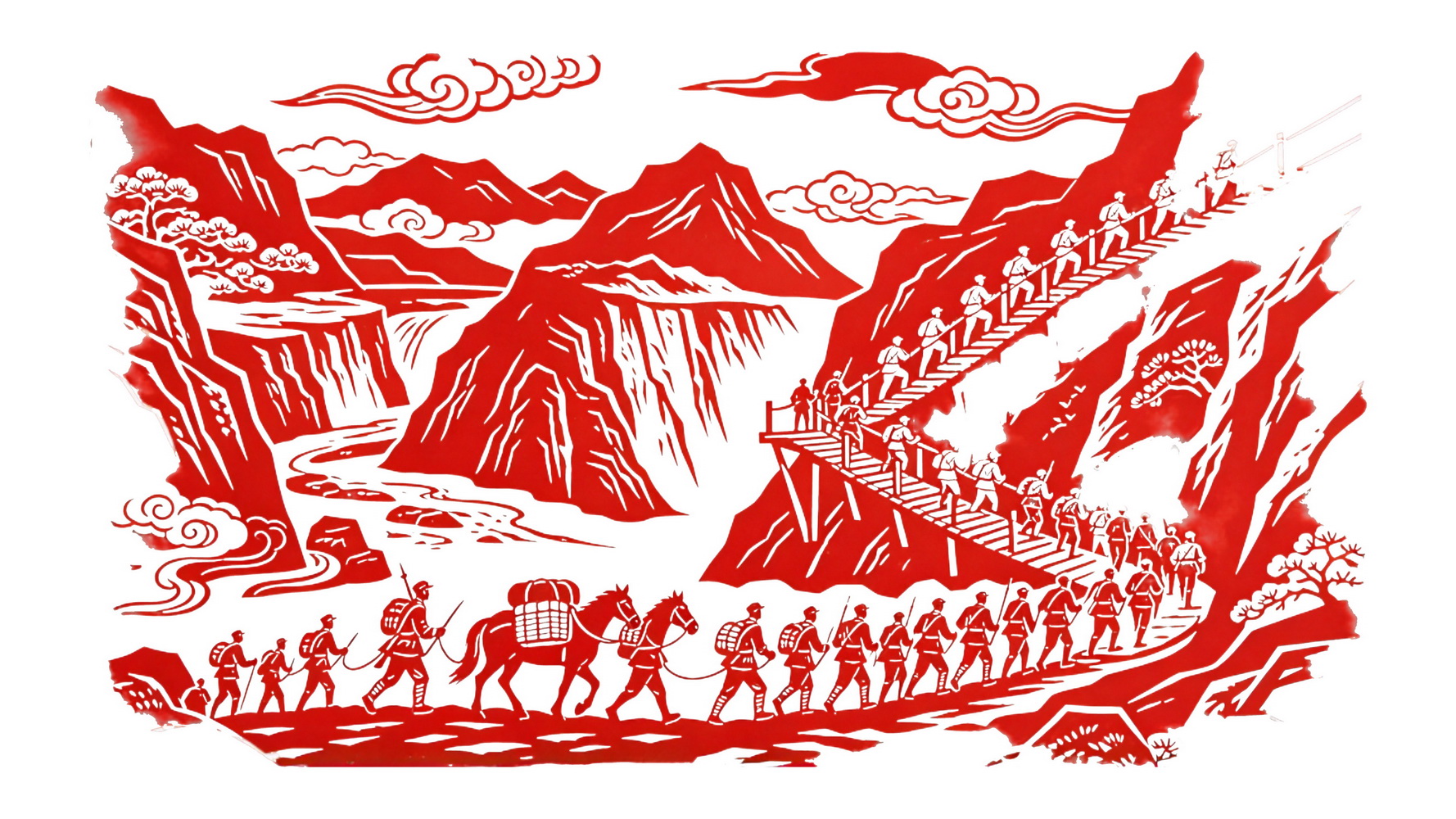 革命人物 剪纸 SU模型