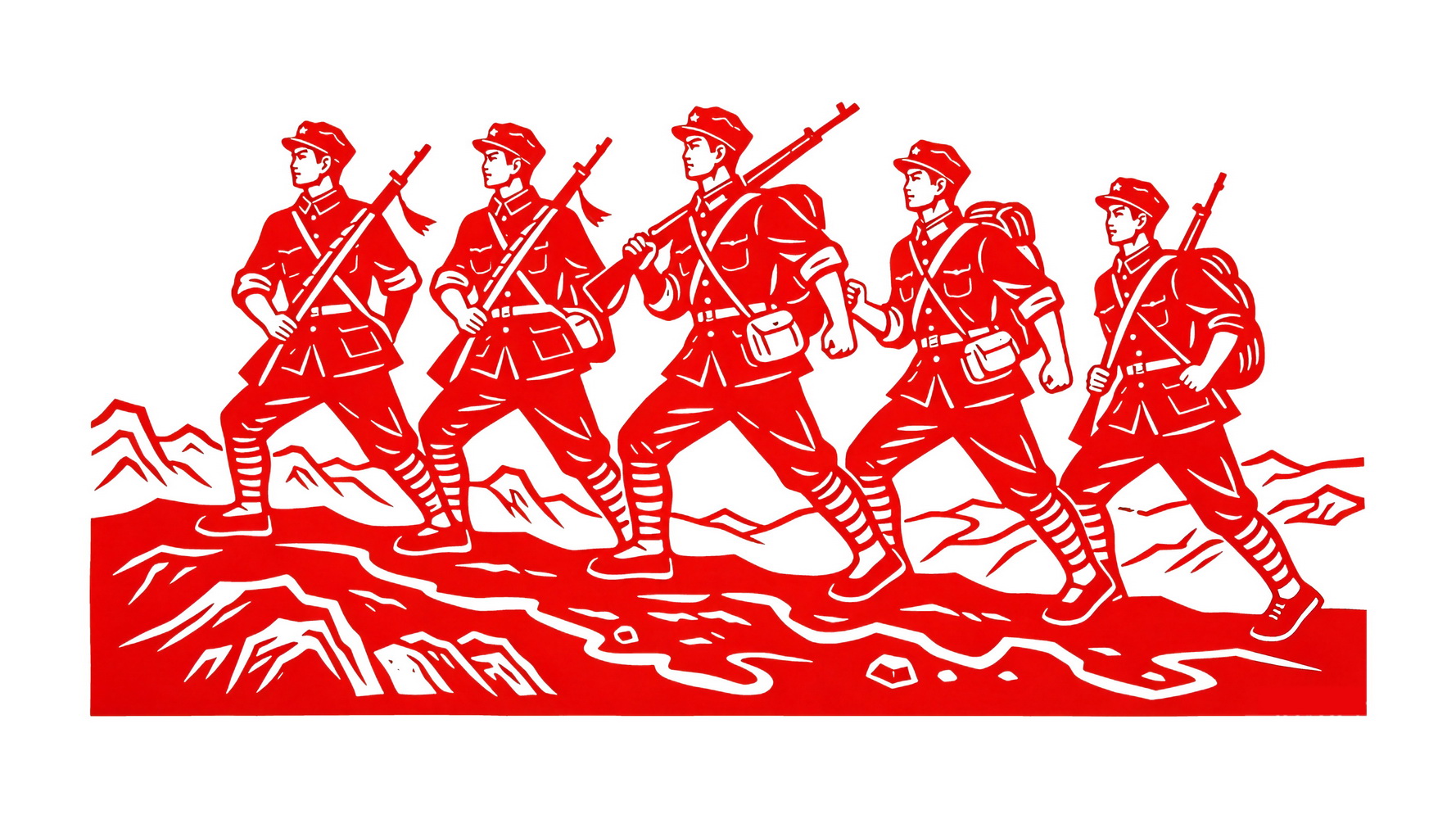 革命人物 剪纸 SU模型