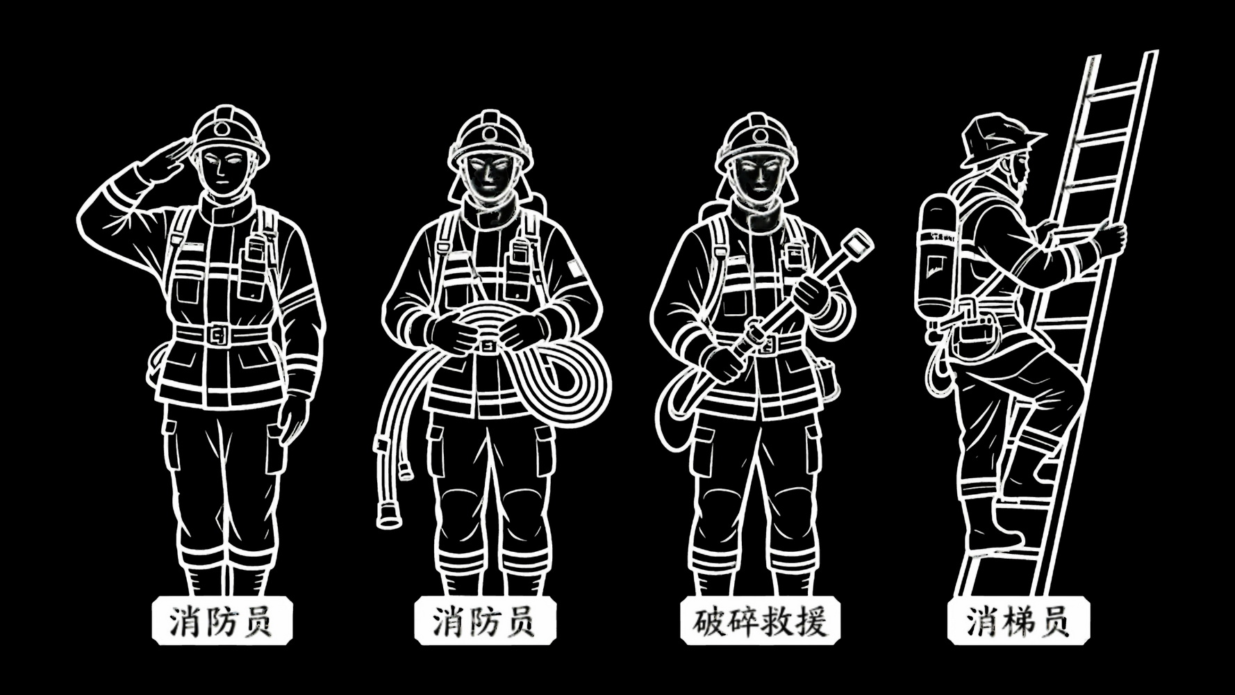 消防员人物SU模型